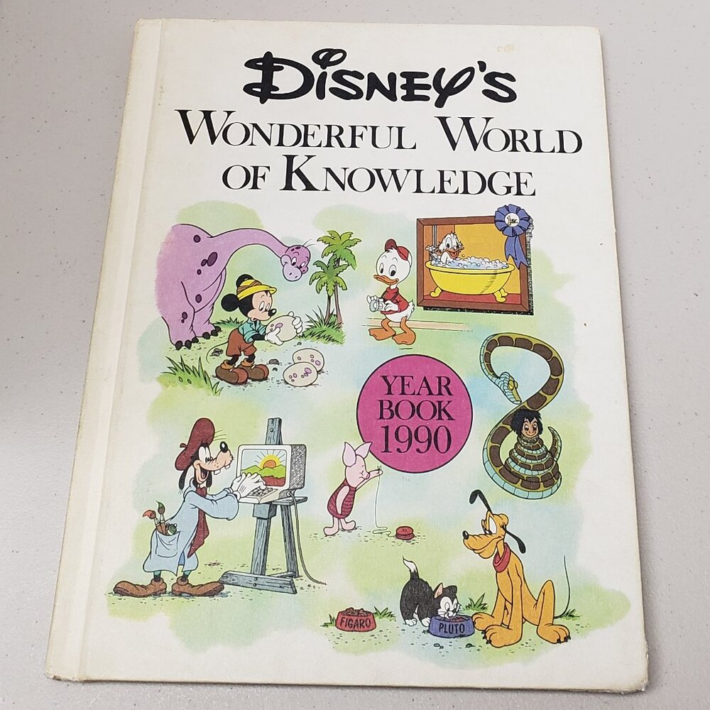 Disney's Wonderful World Of Knowledge Year Book 1990